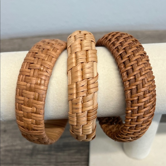 Piper K | Woven Bangles ~ Set of 3 - Picture 4 of 5